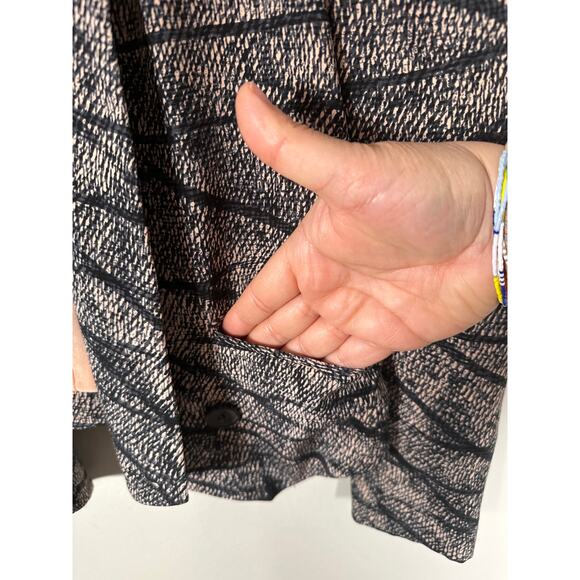 Rebecca Minkoff Becky Jacket Womens Pink Black 100% Silk Blazer Size Small - Picture 4 of 11